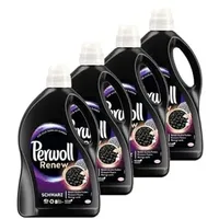 Perwoll Renew Schwarz (4x50 Waschladungen), Waschmittel für alle dunklen Farben, Feinwaschmittel stärkt die Fasern und verbessert die Farbintensität