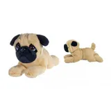 l und b plüsch L&B Mops 23 cm Beige