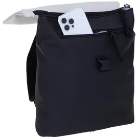 Elephant Gin Rucksack Damen Takskal Fashion small medium DIN A4 aus Plane outdoor wetterfest Bürotasche für Damen mit Tablet PC Tasche Handtasche Geheimfach Frauen 12820 + Schwarz