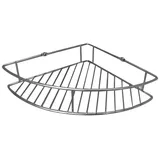 Fackelmann Dusch Eckablage 20 x 20 x 4,8 cm, Edelstahl