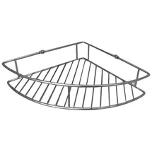 Fackelmann Dusch Eckablage 20 x 20 x 4,8 cm, Edelstahl