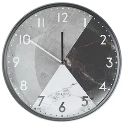 Wanduhr DAVOS Glas Grau