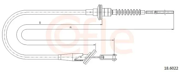 COFLE Seilzug, Kupplungsbetätigung 186022 für NISSAN Suzuki