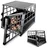Juskys Alu Hundetransportbox M 69 x 54 x 50 cm Grau/ Silber
