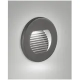 Fabas Luce WINK Stufenbeleuchtung LED 3W IP65 6573-02-294 Dunkel Grau