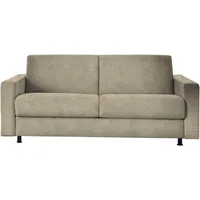Bali Schlafsofa Messina, Dauerschläfer in 140 und 160er Breite. 3 Matratzen zur Auswahl beige|braun 195 cm x 84 cm x 100 cm