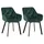 CLP Esszimmerstuhl Antigo Polyester grün 2er Set