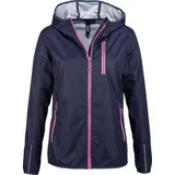Lpo Softshelljacke MECATINA PEAK II WOMEN mit abnehmbarer Kapuze blau 40 (M)