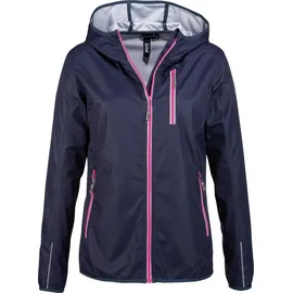 Lpo Softshelljacke MECATINA PEAK II WOMEN mit abnehmbarer Kapuze blau 40 (M)