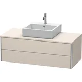 Duravit Waschtischunterschrank wandhängend „XSquare“ 120 × 40 × 54,8 cm Taupe Supermatt