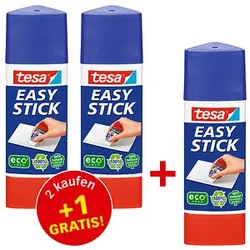 2 + 1 GRATIS: 2 tesa EASY STICK ecoLOGO Klebestifte 25,0 g + GRATIS 1 St.