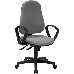 Topstar Stuhl »Support SY« - 60x80x38cm - hellgrau - Polyester / Kunststoff / Holz