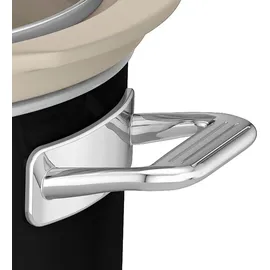 Swan Retro Slow Cooker 6,5L, Antihaft-Keramisches PFOA- und PTFE-freies, Vintage Schwarz,