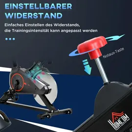 Homcom Fitnessfahrrad schwarz/rot