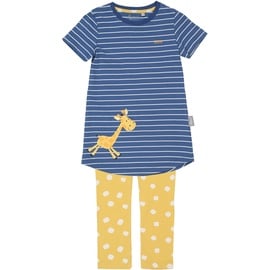 sigikid - Schlafanzug Giraffe lang in blau/gelb, Gr.86,