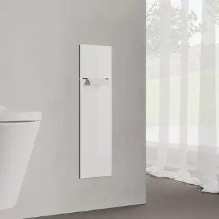 Kronenbach Cube Design WC-Modul 60 cm - Unterputz, Glasfront, Anschlag rechts, Accessoires, weiß matt