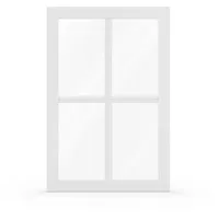 Sprossenfenster modern, Kunststoff, aluplast IDEAL 4000, Weiß, 800 x 1200 mm, individuell konfigurieren