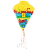 Party Factory Schultüte Pinata, bunt, 36x48cm, Kinder Partyspiel, Schlag-Pinata, Kindergeburtstag, Dekoration zum Geburtstag