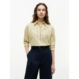 Tommy Hilfiger Hemdbluse SUMMER POPLIN LS BOXY SHIRT Gelb 42