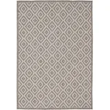 Pergamon In & Outdoor Flachgewebe Natur, Valencia Fliesenoptik Grau Textil, 160x230 cm,
