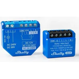 Shelly 1 Mini Gen3, 1-Kanal, Unterputz, Schaltaktor (Shelly_Plus_1_Mini_G3)