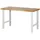Rau Arbeitsplatte Holz/Stahl 1500x700x790-1140 mm grau