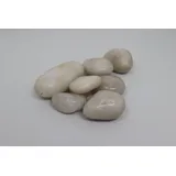 Aquagart 100kg Polierter Kiesel Flusskiesel Kieselsteine Gartenkies Zierkies weiß