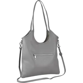 COLLEZIONE ALESSANDRO Cuir Schultertasche Leder Grau