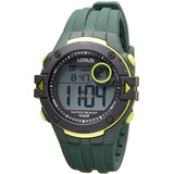 Lorus Herren Digital Quarz Uhr mit Silikon Armband R2327PX9