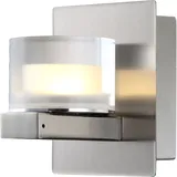 GLOBO Wandleuchte 1x LED 5 Watt (Bxh 8 x 10 cm) silber