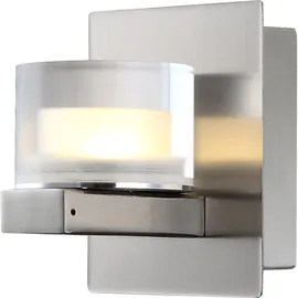 GLOBO Wandleuchte 1x LED 5 Watt (Bxh 8 x 10 cm) silber