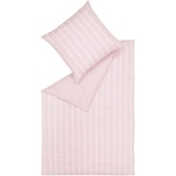 Esprit Bettwäsche »Harp Stripe«, (2 tlg.), in Renforce Qualität, 100% Baumwolle (BCI Better Cotton Initiative), Bett- und Kopfkissenbezug mit Reißverschluss, Winter- und Sommerbettwäsche, rosa