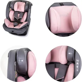 Chipolino Kindersitz i-Size Aviato (40 - 150 cm) Gruppe 0/1/2/3, verstellbar rosa - Rosa