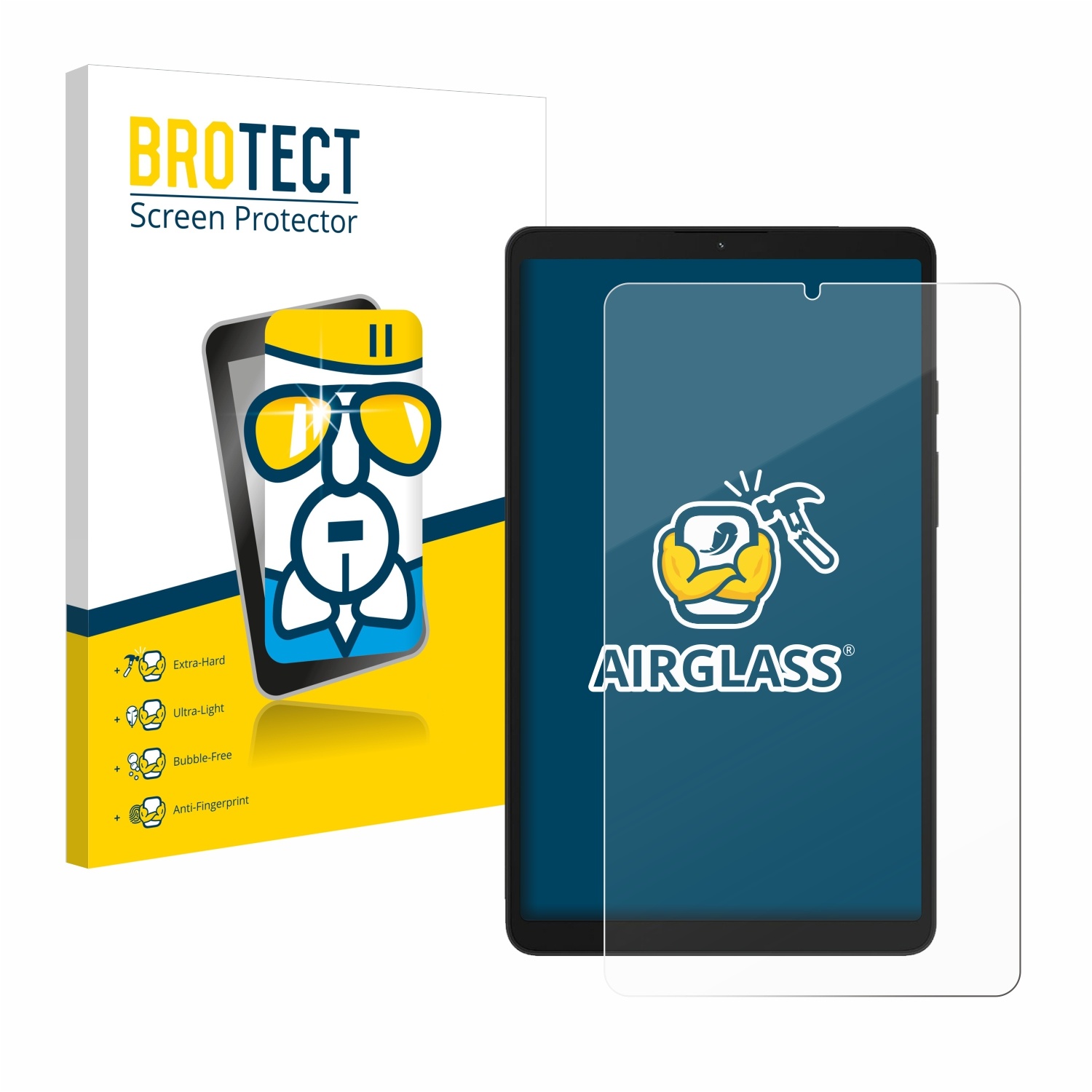 BROTECT AirGlass Panzerglasfolie für Samsung Galaxy Tab A9 WiFi - Panzerglas, Schutzglas