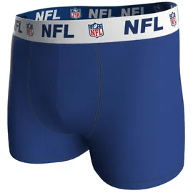 NFL Boxershorts 3er Pack Blau / Grau / Schwarz M