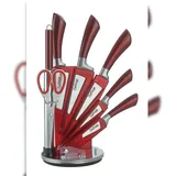 Cheffinger Messerblock 8-tlg. rot