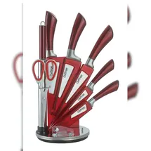 Cheffinger Messerblock 8-tlg. rot