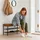 Relaxdays Schuhbank 100 x 50 x 30 cm braun / braun