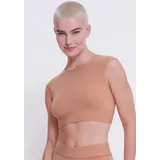 SLOGGI Crop-Top »GO Allround Crop Top«, One Size, geripptes Unterbrustband, atmungsaktiv, super weich, rosa