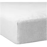 Traumschlaf Spannbettlaken Frottee 180 x 200 - 200 x 200 cm weiß