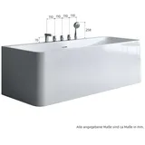 SoGood Vicenza601 freistehende Badewanne 170 x 80 x 57 cm (inkl. Ablaufgarnitur)