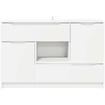 vidaXL Sideboard 100 x 30 x 65,6 cm Weiß