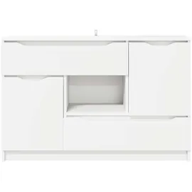 vidaXL Sideboard 100 x 30 x 65,6 cm Weiß