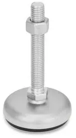 Stellfüße, Edelstahl, mit Gummiauflage (31-80-M12-80-B1-SK)