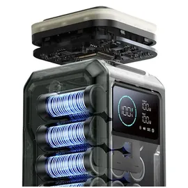 Joyroom JR-PBF10 75000mAh 100W 3x USB-C 3x USB-A mit faltbarer Taschenlampe und Griff