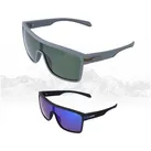 Gamswild Monoscheibensonnenbrille UV400 GAMSSTYLE Sonnenbrille Fahrradbrille Skibrille Damen Herren Modell WM6212 in grau-grün, schwarz-blau grau|grün