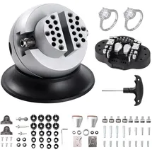 Vevor Kugelschraubstock, 3-Zoll-Gravur-Einstellwerkzeug, 360° drehbarer Gravurblock-Schraubstock, 70-teiliger Aufsatz,