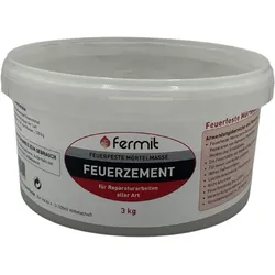 Fermit Feuerzement 3 kg feuerfester Zement Ofenbau Feuermörtel Ofenbaumörtel