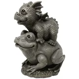 MystiCalls by Mayer Chess Dekofigur Gartendrache Frog Wetterfest 0 x 0 cm Grün