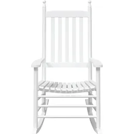 vidaXL Schaukelstuhl 63,2 x 119,9 x 108 cm weiß 2 St.